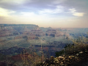 A photograph of canyon/desert landscape