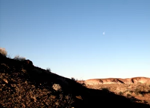 A photograph of a desert landscape