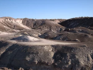 A photograph of a desert landscape